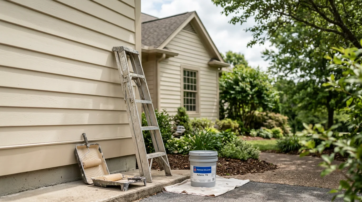 Professional painter applying interior paint to residential wall